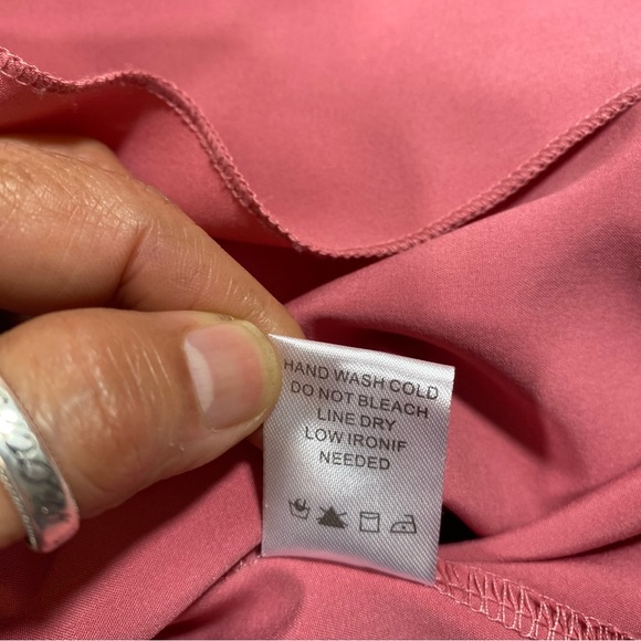 Altar’d State Fit Flare Dress Lace Bodice Cream Pink mini Dress Med.Slee… - Picture 8 of 11